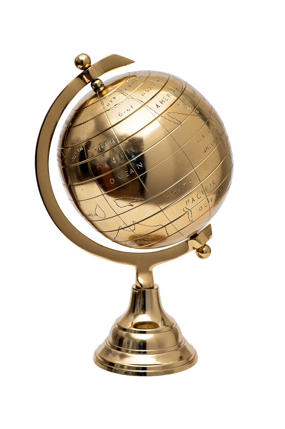 Глобус на подставке золотой d
