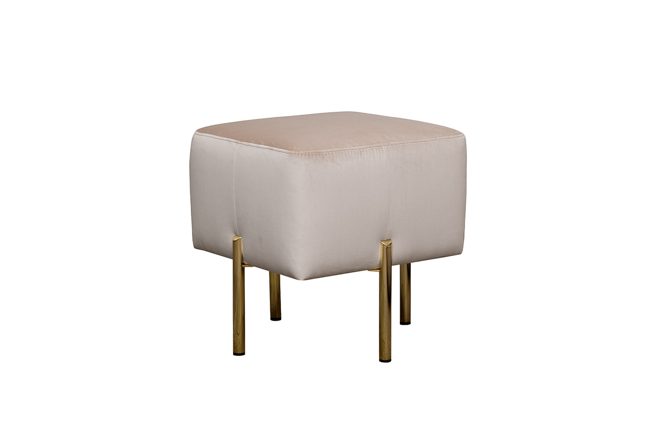 Пуф Mario вельвет св.бежевый Velv ECRU 42*