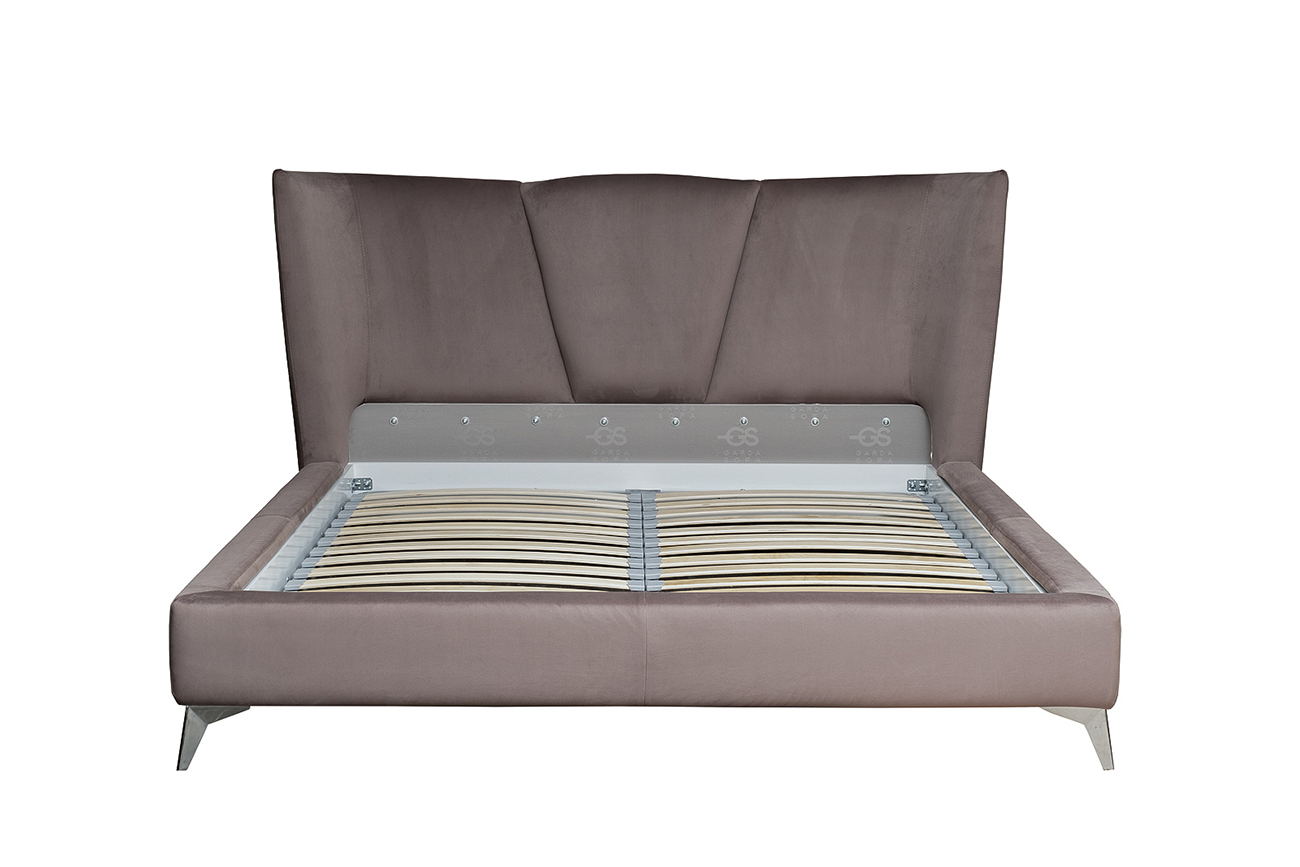 Кровать Siena без мех.велюр коричневый Colt1012-ROSKOR